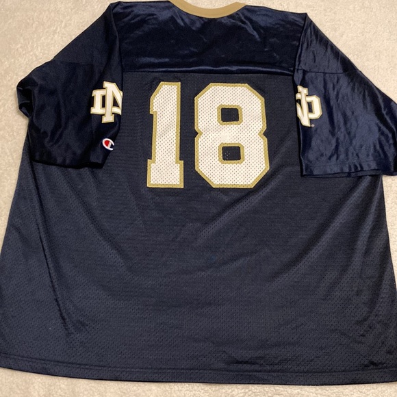 Champion Notre Dame Football jersey number 18 Size XXL 52 - Picture 8 of 8
